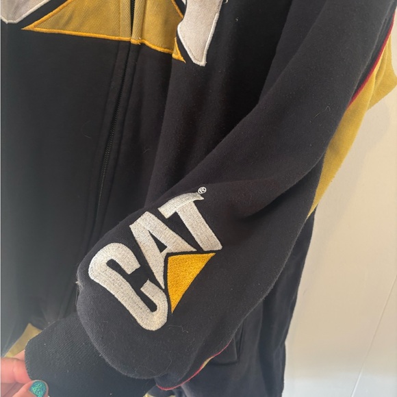 Vintage Nascar Full Zip Jacket Jeff Burton #31 CAT Caterpillar Racing Size 3XL - Picture 5 of 16